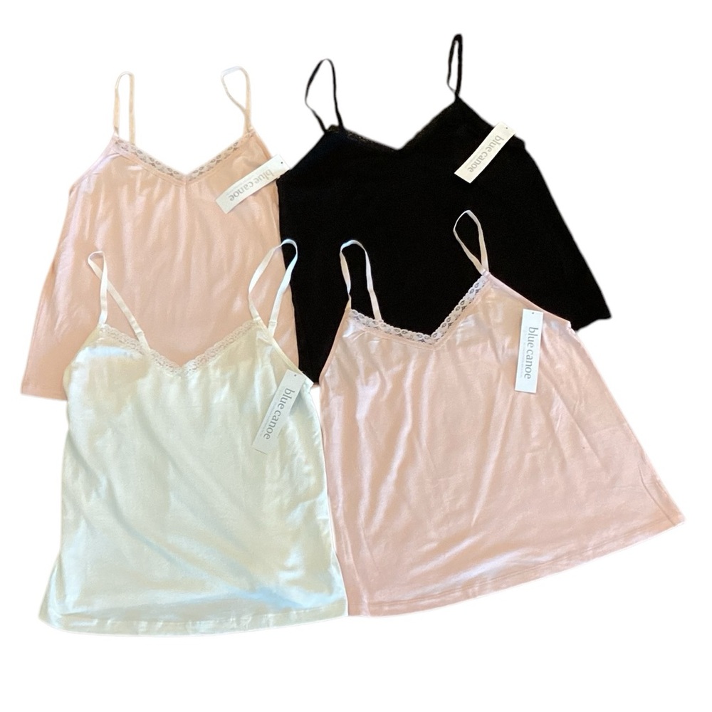 Blue Canyon NWT Lace Edge Cami Bundle of 4 XL